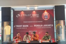 J Trust dan Persija saat gelar konferensi pers di Jakarta