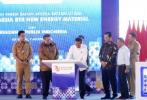 Presiden Jokowi resmikan Pabrik ke 2 PT Indonesia BTR New Energy Material di Kawasan Industri Kendal 