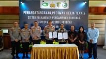 Penandatanganan PT Jababeka Infrastruktur dengan Ditpamobvit Korps Sabhara Baharkam Mabes Polri