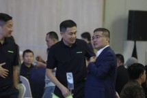 Deputy General Manager Zoomlion Indonesia Baron Li menghadiri kegiatan gala dinner di Jakarta pada 9 September