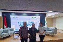 BPJS ketenagakerjaan saat press conference lomba menulis