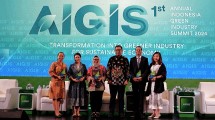 Jababeka Infrastruktur saat menjadi pembicara di ajang 1st Annual Indonesia Green Industry Summit 2024