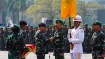 Panglima TNI Jenderal TNI Agus Subiyanto meresmikan Batalyon Infanteri Penyangga Daerah Rawan (PDR) di wilayah Papua, bertempat di Lapangan Silang Monas, Jakarta Pusat, Rabu (02/10/2024).