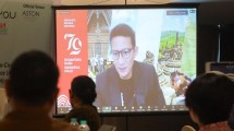 Menteri Pariwisata dan Ekonomi Kreatif Sandiaga Uno saat membuka Indonesia Tourism Outlook (ITO) 2025