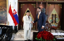 Menhan Prabowo Subianto menerima kunjungan Menhan Slovakia 