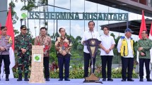 Presiden Jokowi resmikan RS Hermina Nusantara, bertempat di Ibu Kota Nusantara (IKN), Penajam Paser Utara, Kalimantan Timur.