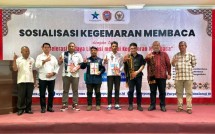 Acara Sosialisasi Pembudayaan Gemar Membaca yang diselenggarakan oleh Perpustakaan Nasional di Kabupaten Ende, Rabu, 16 Oktober 2024.