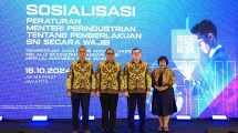 Sosialisasi Peraturan Menteri Perindustrian (Permenperin) tentang Pemberlakuan Standardisasi Industri Secara Wajib 