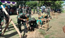 Dalam kunjungan kerja ke kodim 1704/Mappi Papua Selatan, selain kegiatan Wasev Aslog Kasad juga melakukan peninjauan bangunan kodim Mappi dan juga melakukan kegiatan penanaman pohon bertempat di wilayah titik Kampung Waemeaman, Distrik Nambioman Bapai, Kabupaten Mappi.