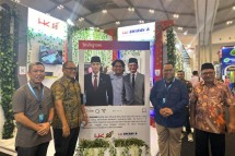 Booth Bhirawa Steel dalam pameran Konstruksi 2024