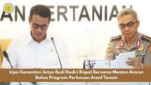 Mentan Amran Sulaiman bersama Irjen Kementan yang kini menjadi Ketua KPK