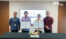 Penandatanganan perjanjian kerja sama referensi dalam rencana kerja pemasaran produk asuransi jiwa atas program kredit pemilikan rumah (KPR) dan program kredit multiguna nasabah Bank Sulselbar. 