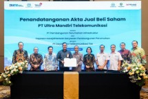 PTPP saat nota kesepahaman dengan Ultra Mandiri Telekomunikasi