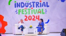 Menteri Perindustrian Agus Gumiwang Kartasasmita pada acara Industrial Festival 2024