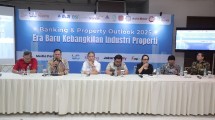 Diskusi Banking & Property Outlook 2025 “Era Baru Kebangkitan Industri Properti” yang diselenggarakan oleh Indonesia Housing Creative Forum dan Urban Forum di Jakarta, Selasa 10/10