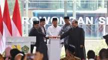 Presiden Prabowo Subianto meresmikan terowongan Silaturahim