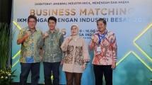 Dirjen IKMA Kemenperin, Reni Yanita saat membuka Business Matching IKM Pangan dengan industri besar 