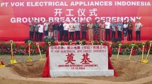 Groundbreaking pabrik PT VOK Electrical Appliance Indonesia