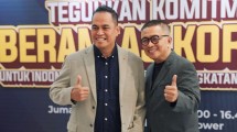 Direktur Manajemen Risiko, Legal dan Kepatuhan PT Pegadaian Udin Salahudin dan Public Figure Helmy Yahya