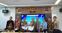 Penandatanganan kerja sama Lippo Group dan PT Pertamina Retail .