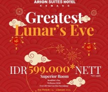 Arion Suites Hotel Jakarta sambut Imlek 2025 dengan promo istimewa.