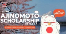 Ajinomoto kembali buka program beasiswa lanjutkan pendidikan S2 di Jepang.