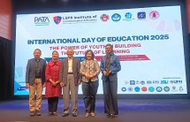 Acara Peringatan Hari Pendidikan Internasional yang diinisiasi PATA Indonesia Bersama LSPR Institute of Communication & Business yang berlangsung pada Jumat, 24 Januari 2025 berlokasi di Kampus LSPR Institute Bekasi Timur.