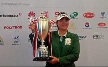 Hwang Yoona, pegolf berusia 22 tahun asal Korea berhasil menjuarai Indonesia Women's Open 2025