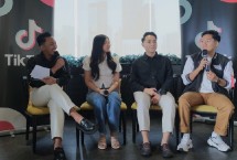Tiga kreator edukasi bagikan pengalaman menggunakan TikTok sebagai sarana untuk berbagi ilmu pengetahuan bagi masyarakat Indonesia (ki-ka) Andrea Novita,Kelvin Tham, dan Bima Nasution