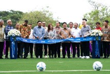 lapangan Mini Soccer diresmikan oleh Ketua Umum PSSI Erick Thohir, FIFA Council Member Kanya Keomany, FIFA Lead Regional Office Lavin Vignesh, Direktur Utama Bank Mandiri Darmawan Junaidi dan Direksi serta Manajemen Bank Mandiri pada Selasa (6/5/2025)