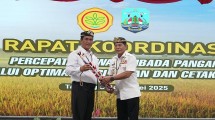 Mentan Andi Amran Sulaiman bersama Gubernur Provinsi Kaltara, Zainal Arifin Paliwang