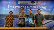 Penandatanganan kerja sama antara SUN Energy dengan PT Bekasi Power