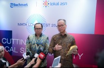 Menteri Perindustrian, Agus Gumiwang Kartasasmita dalam acara Mata Lokal Festival 2025 yang bertajuk “Cutting Edge For Local Sustainbility” di Jakarta, Kamis (8/5) .