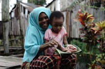 Amsiah, warga Kurowato, Kecamatan Aimas, Kabupaten Sorong, Papua.