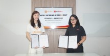 Penandatanganan MoU antara bTaskee dan RedDoorz.