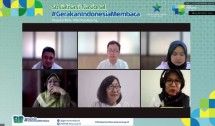 Sosialisasi Nasional Gerakan Indonesia Membaca (GIM) yang digelar Perpusnas secara hibrida pada 26 Mei 2025.
