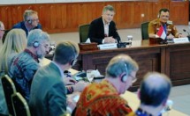 Pertemuan bilateral antara Duta Besar Uni Eropa untuk Indonesia H.E. Denis Chaibi dan Gubernur Jawa Tengah Ahmad Luthfi membahas kolaborasi dalam mendorong produksi beras berkelanjutan melalui SWITCH-Asia Low Carbon Project (Proyek Beras Rendah Karbon SWITCH-Asia).