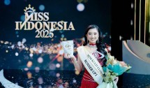 Zefanya Sharon, Runner Up I Miss Indonesia 2025 dinobatkan sebagai Miss Kulit Glowing 2025.