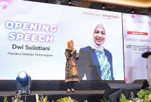 Direktur Utama Telkomsigma Dwi Sulistiani saat memberikan sambutan pada acara Women in Tech "Leading Through Innovation: Drive Digital Transformation in Tech Business", pada beberapa waktu yang lalu.