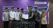 Keterangan Foto: Peresmian sembilan titik posko pemulasaraan ditandai dengan penandatanganan kerja sama dengan perwakilan sembilan DKM yang dilakukan di Qatar Charity Foundation Dompet Dhuafa, Kelurahan Jampang, Kecamatan Kemang, Kabupaten Bogor.