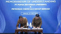 Kerja sama antara Pupuk Indonesia dan Petronas Chemicals
