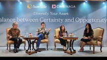 Kah Jing Lee, Chief Client Officer Sun Life Indonesia (tengah) pada kesempatannya dalam acara Client Gathering yang diselengggarakan di Jakarta