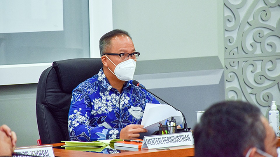 Halal Bihalal Virtual Menperin dengan Kadin, Apindo dan Asosiasi Industri